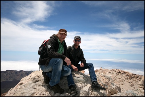 Auf dem Teide Gipfel